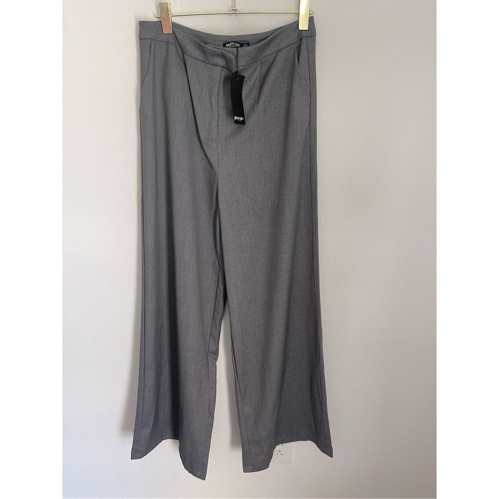NASTY GAL Wide Leg Suit Pants Size 10 NWT